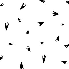 Foot prints pattern. 