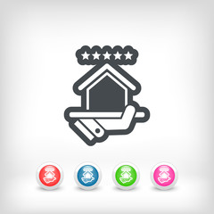 Top rating icon. House.