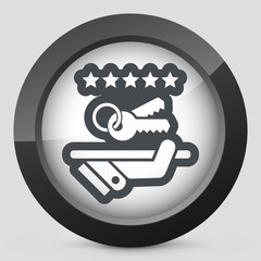 Luxury service icon. Keys.