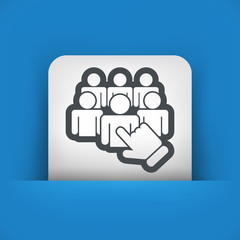 Staff selection icon