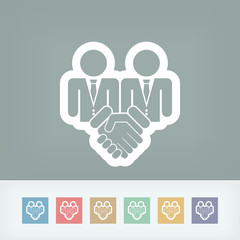 Corporate agreement icon