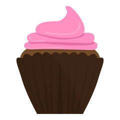 Isolated colored cupcake icon