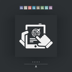 Airplane booking icon