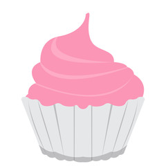 Isolated colored cupcake icon