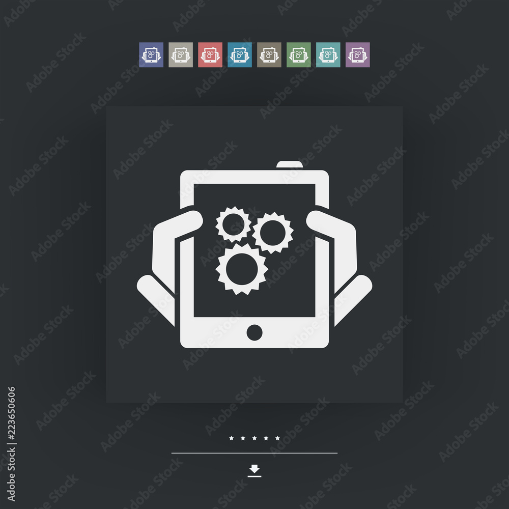 Poster setting device