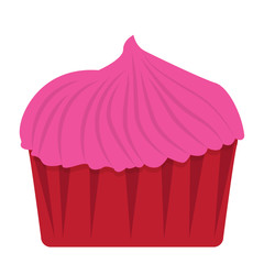 Isolated colored cupcake icon