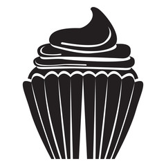 Isolated cupcake icon