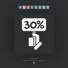 Discount label icon