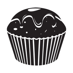 Isolated cupcake icon