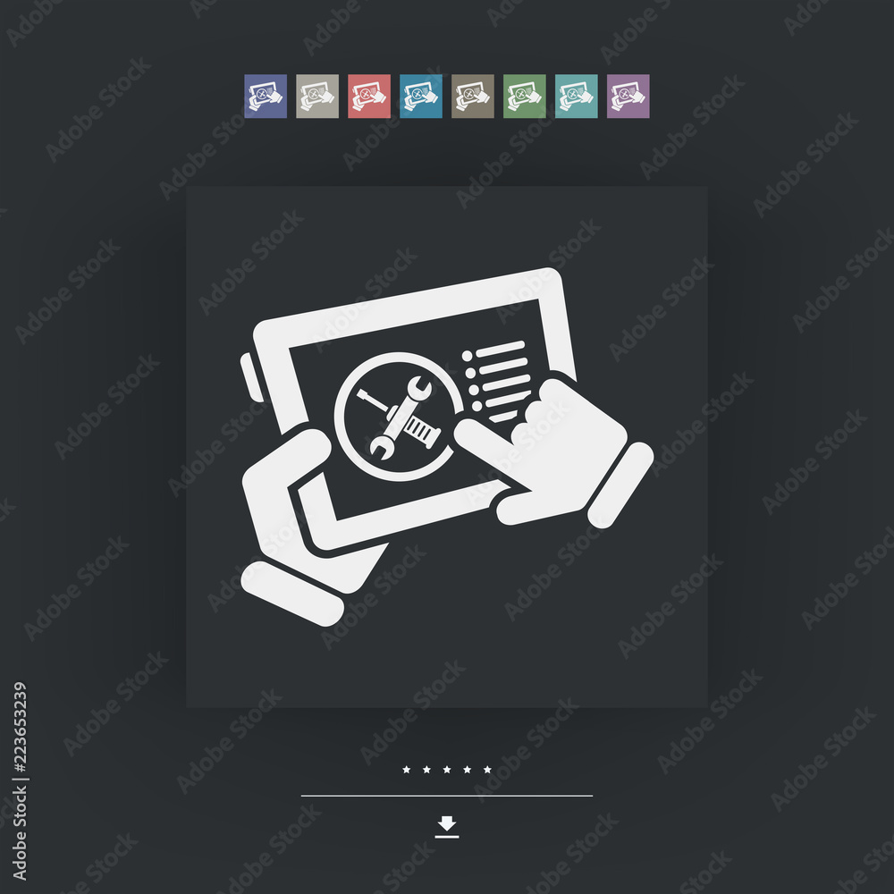 Poster touchscreen device setting