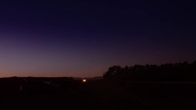 4K Route 1 Evening Time Lapse
