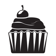 Isolated cupcake icon