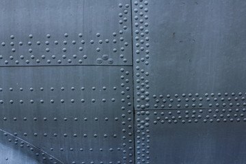Aircraft skin texture. Surface of the aircraft fuselage.  