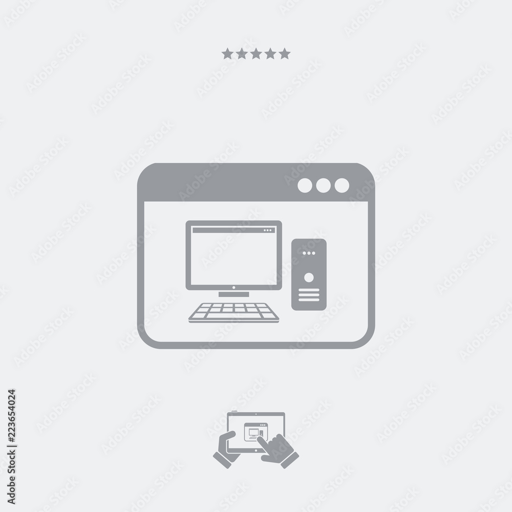 Poster computer application icon
