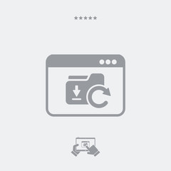 Application updates box icon