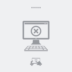 Error computer notice icon