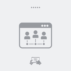 Network box computer icon