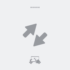 Tranfer minimal flat icon