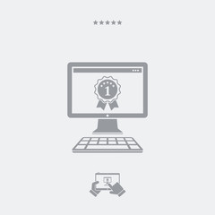 Best computer flat icon