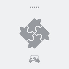 Team strategy concept icon