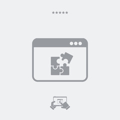 Team application flat icon