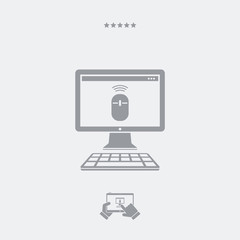 Wireless mouse installation icon