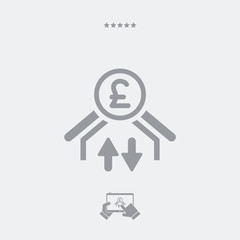 Money transfer icon - Sterling