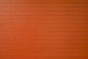 Close up Red brick wall, taken in the town