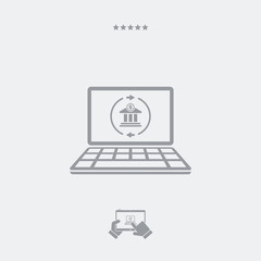 Web banking services icon