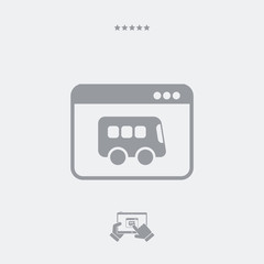 Bus web service icon