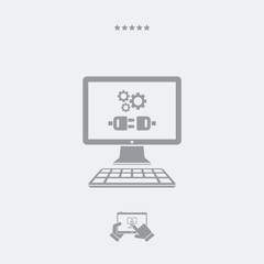 Plug connection flat icon