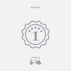 Number one symbol icon