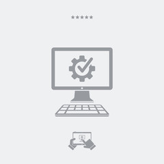 Checking computer performance icon