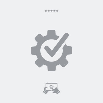 Checking assistance flat icon