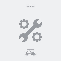Device settings flat icon