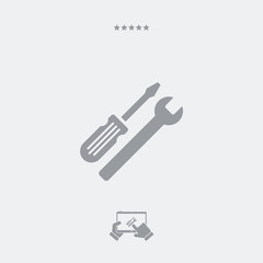 Technical assistance flat icon