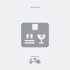 Fototapeta premium Mail package - Minimal vector icon