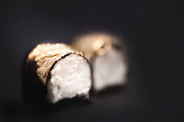 Sweet cottage cheese in chocolate