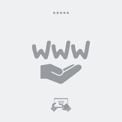 Web service offer concept - Minimal icon