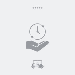 Full time services - Minimal modern icon