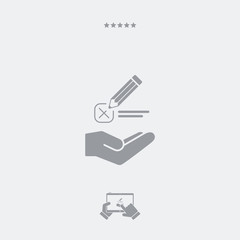 Mark option - Minimal vector icon