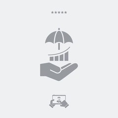 Protect your investment - Minimal vector icon