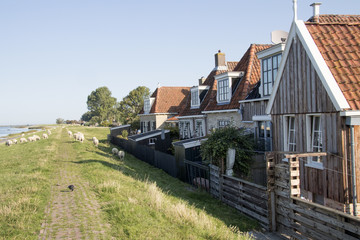 Dike houses in Makkum