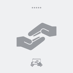 Assistance concept - Vector minimal icon