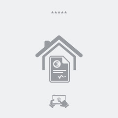 Home cost icon - Euro