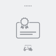 Certified document - Minimal icon