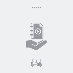 Multimedia playlist - Minimal icon