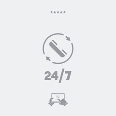 Steady phone support - Vector web icon