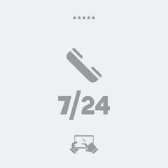 Steady phone support - Vector web icon