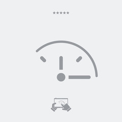 Spending time concept - Vector web icon